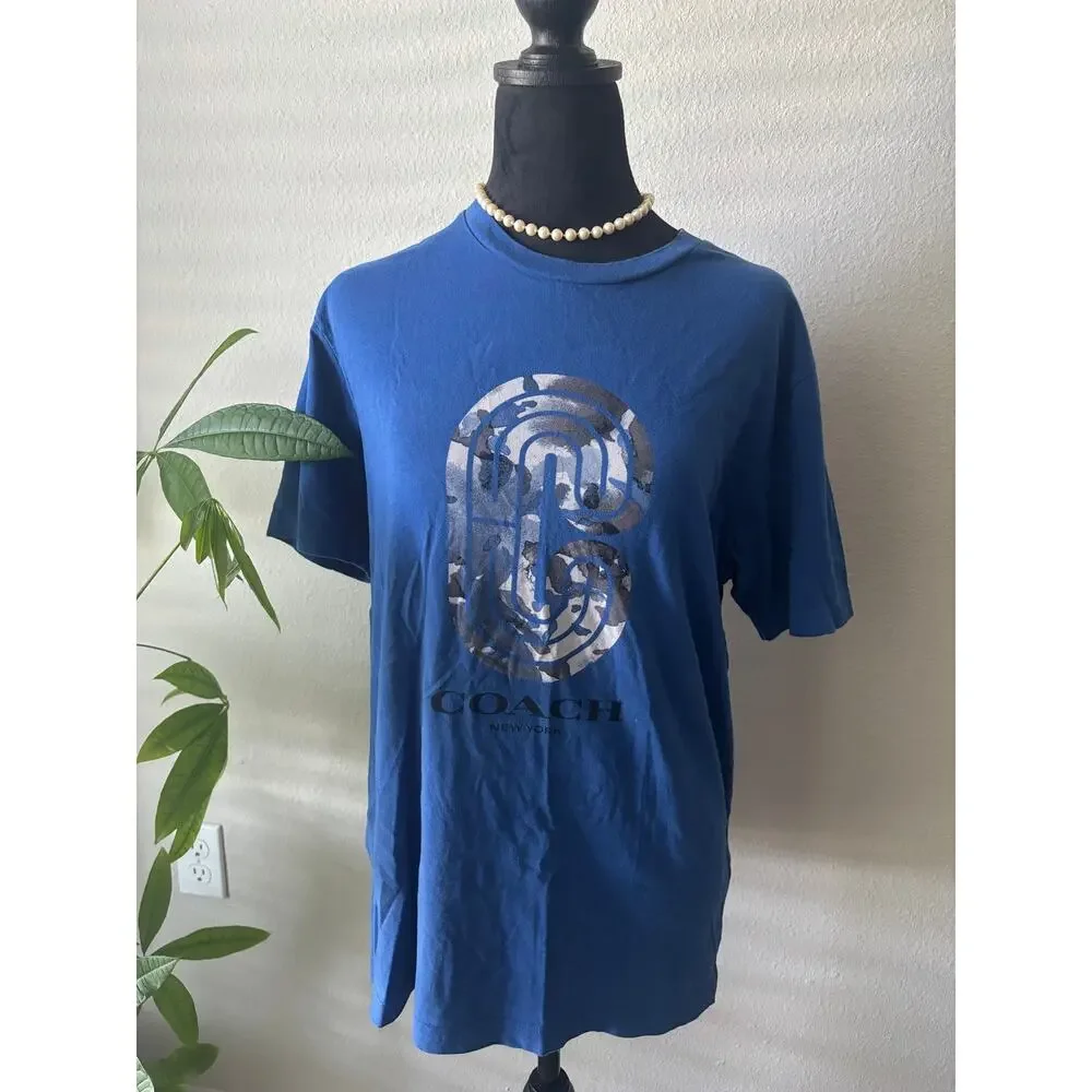 Blue Coach Signature Logo Tee